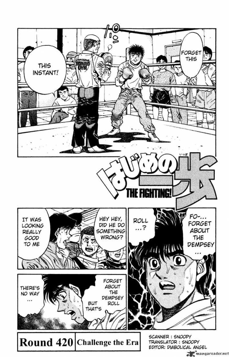 Hajime no Ippo: Fighting Spirit, Chapter 420 image 01